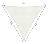 Shadow Comfort driehoek 6x6x6m Mineral White met bevestigingsset