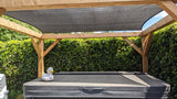 Shadow Comfort rechthoek 2x3m Carbon Black met bevestigingsset