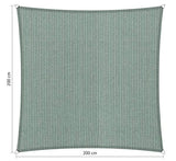 Shadow Comfort vierkant 2x2m Country Blue met bevestigingsset