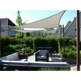 Sunfighters Waterdicht driehoek 4x5x5,4 Grijs met bevestigingsset
