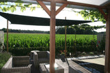Sunfighters Vierkant 6 meter Zwart met bevestigingsset