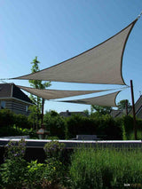 Sunfighters 90 graden Driehoek 3x3x4,2 Grijs met bevestigingsset