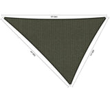 Shadow Comfort driehoek 4x5x5,4m Deep Grey met bevestigingsset