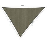 Shadow Comfort driehoek 4,5x5x5,5m Desert Storm met bevestigingsset
