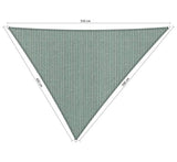 Shadow Comfort driehoek 4,5x5x5,5m Country Blue met bevestigingsset