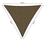 Shadow Comfort driehoek 5x5x5m Japanese Brown